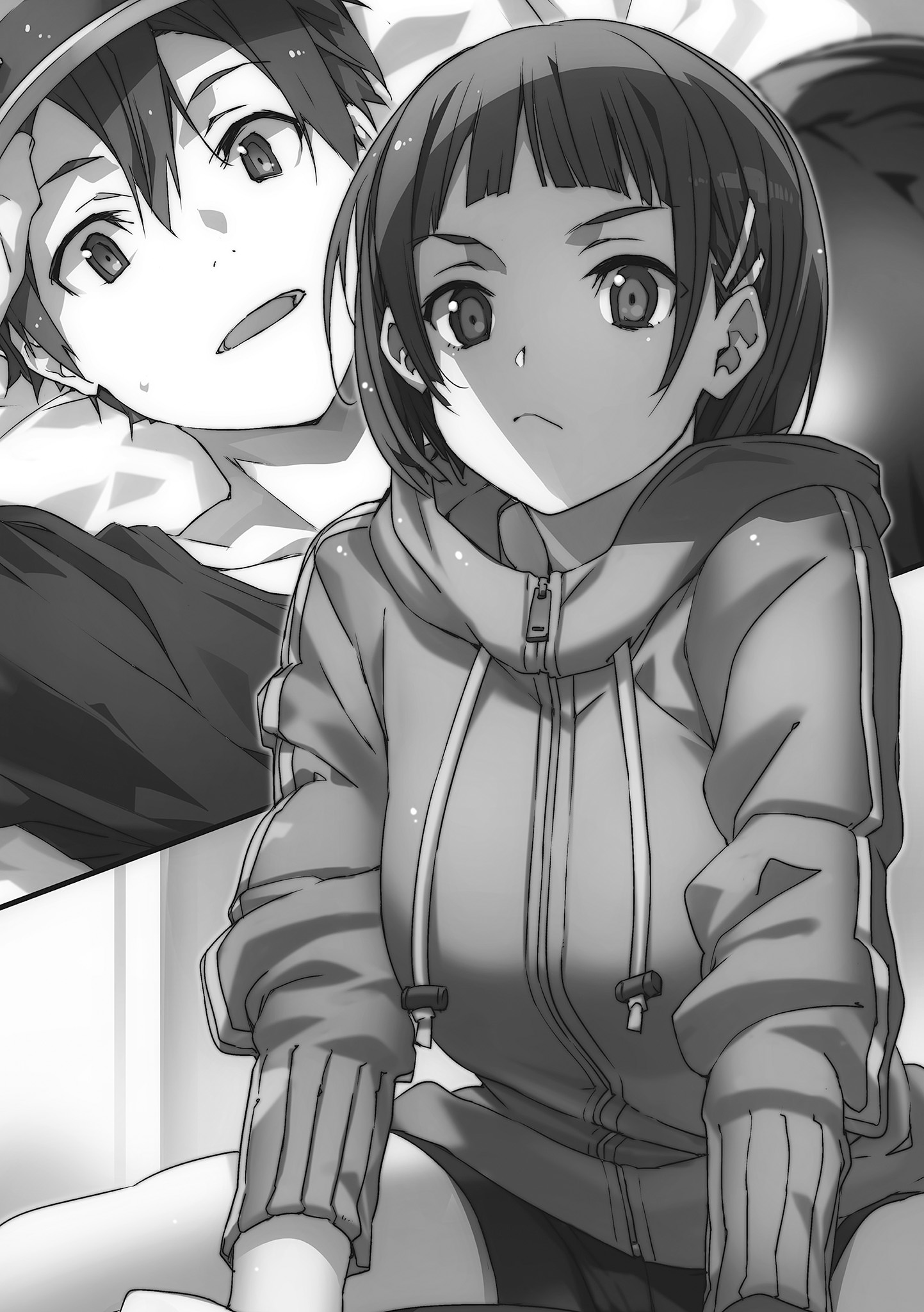 Abec Sword Art Online Kirigaya Suguha Kirito Monochrome